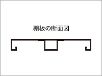 棚板の断面図