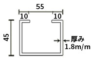 支柱断面図