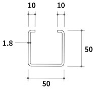 支柱断面図