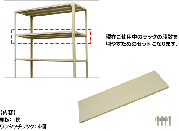 100kg新セミボルト オプション 棚板セット
